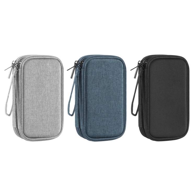 Double-Layer Tech Organiser — Black